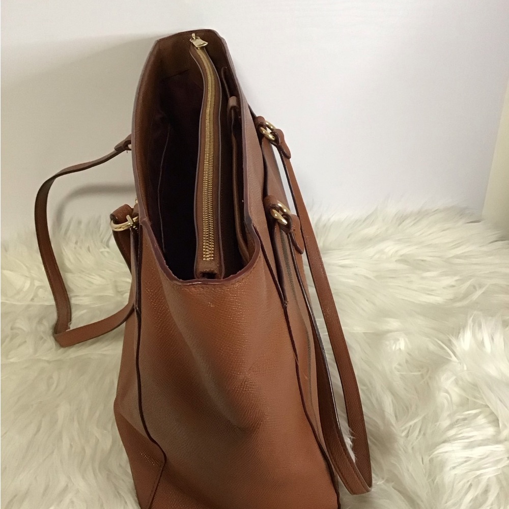Coach 78246 Tan Crossgrain Leather Folio Large Business Tote Dustbag - Picture 10 of 16